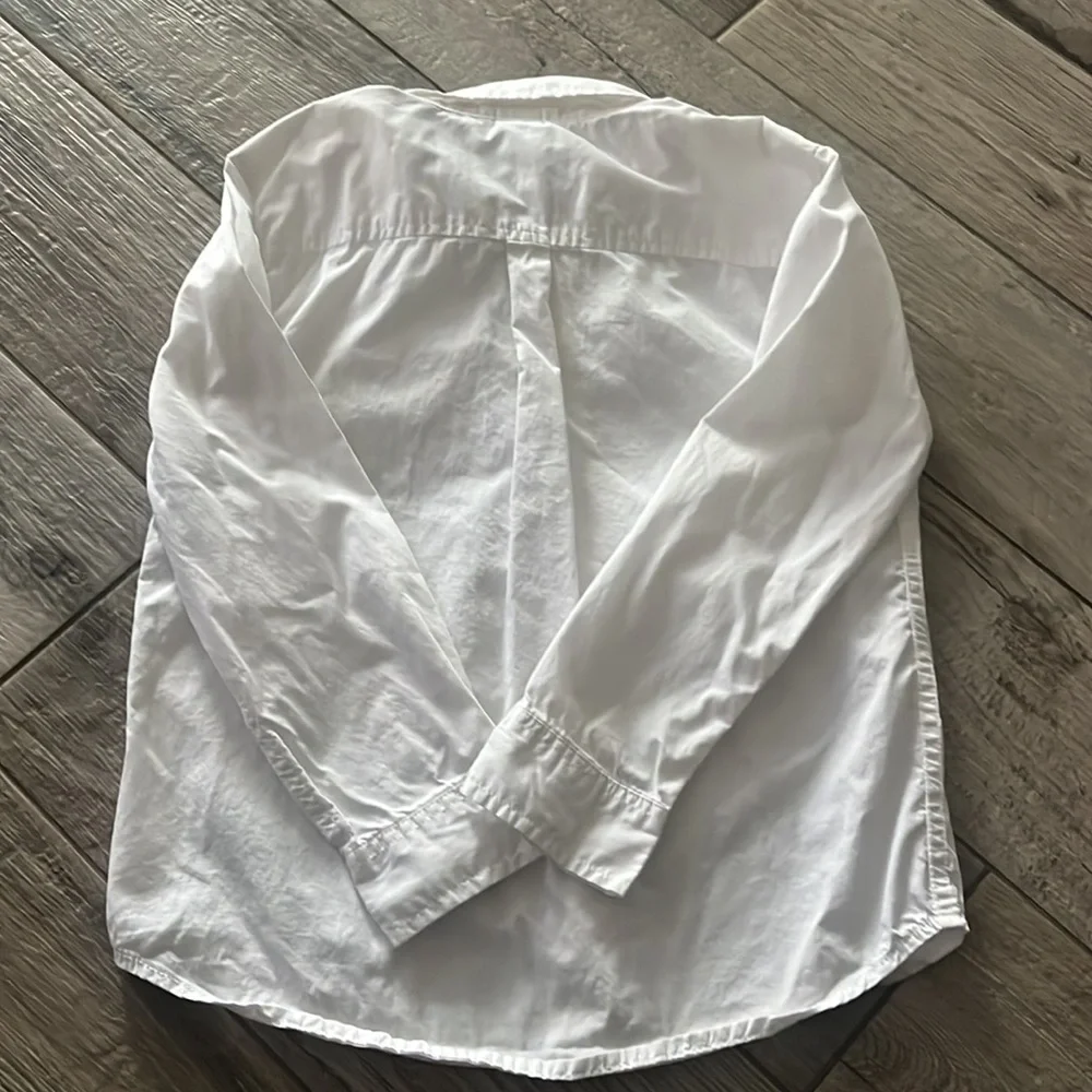 EUC Gymboree white button down shirt, sz 7/8
